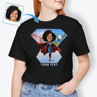 Custom Female Superhero T-Shirt – Custom graphic shirt T-shirts for Women www.customywear.com