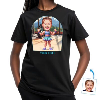 Custom Gym Shirt for Girls – Personalized T-shirt Girl's T-shirts www.customywear.com