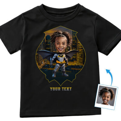 Youth Girl Superhero T-shirt – Custom Superhero Tee Girl's T-shirts www.customywear.com 2