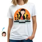 Naiste isikupärastatud DJ T-särk – kohandatud graafiline särk Kohandatud kingitused – Dj orange www.customywear.com 30