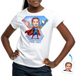 Noorte superkangelase T-särk tüdrukutele – isikupärastatud t-särk Sünnipäev www.customywear.com 30