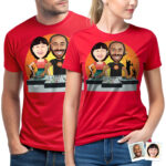 DJ Couple T-shirt – Personalized Graphic Tee Couple www.customywear.com 32