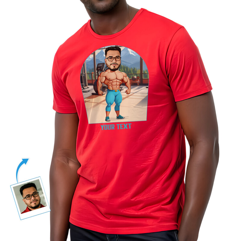 A9-G4-Diseña tu propia camiseta para hombre, esposo, novio, padre, ropa personalizada Culturismo Camisetas para los Hombres - gráfico Personalizado camiseta