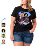 Spersonalizowana koszulka z superbohaterską rodziną – spersonalizowana modna koszulka Prezenty na zamówienie - Ai superbohater www.customywear.com 13