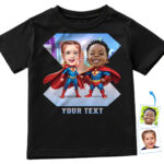 Spersonalizowana koszulka z superbohaterską rodziną – spersonalizowana modna koszulka Prezenty na zamówienie - Ai superbohater www.customywear.com 17