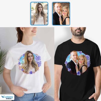 Long Distance Relationship Gift: Custom Matching Tees for Girlfriend and Boyfriend T-shirts for Couple www.customywear.com 2