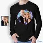 Personalized Photo T-Shirt for Birthday – Gifts for Boyfriend, Husband, Men Custom Gifts - Floral Design www.customywear.com 6