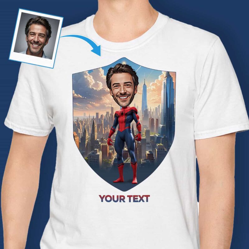 Kohandatud meeste T-särk – isikupärastatud Spider Superhero T-särk Kohandatud kingitused – Spiderman www.customywear.com 4