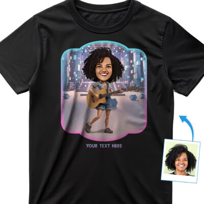 Custom Guitar Shirts – Personalized Guitar Tee for Women T-shirts for Women www.customywear.com 2