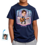 Guitar Print Shirt – Custom Guitar T-Shirt for Boys Boy's T-shirts www.customywear.com 6