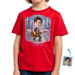 Guitar Print Shirt – Custom Guitar T-Shirt for Boys Boy's T-shirts www.customywear.com 5