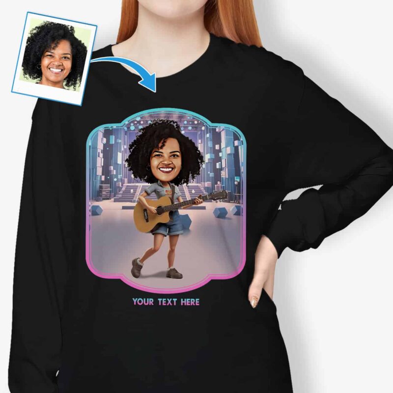Guitar Tree Shirt – Custom Guitar Graphic Tee for Grandmother Προσαρμοσμένα δώρα - Ai Guitar www.customywear.com 3