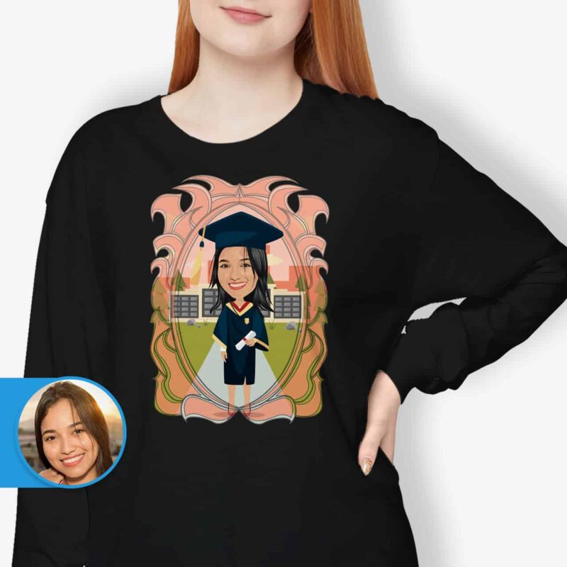 Proud Mom of a Graduate Shirt – Personalized Tee for Moms of Graduates Custom Gifts - Graduation www.customywear.com 3