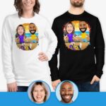 Custom Couple’s Shirt: Wear Your Hearts on Your Sleeves Long Sleeves for Couple www.customywear.com 7