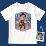 Guitar Print Shirt – Custom Guitar T-Shirt for Boys Boy's T-shirts www.customywear.com 3