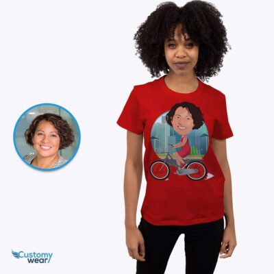 Transform Your Photo into a Custom Bike Ride T-Shirt – Personalized Unisex Tee T-shirts for Women www.customywear.com 2
