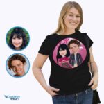 Tricou cu portret personalizat pentru cupluri – Cămașă personalizată cu artă vectorială cu caricatură Tricouri pentru cuplu www.customywear.com 8