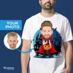 Kundetilpasset Halloween-græskarskjorte til mænd - personlig kostume-T-shirt Kundetilpassede gaver - Halloween www.customywear.com 7