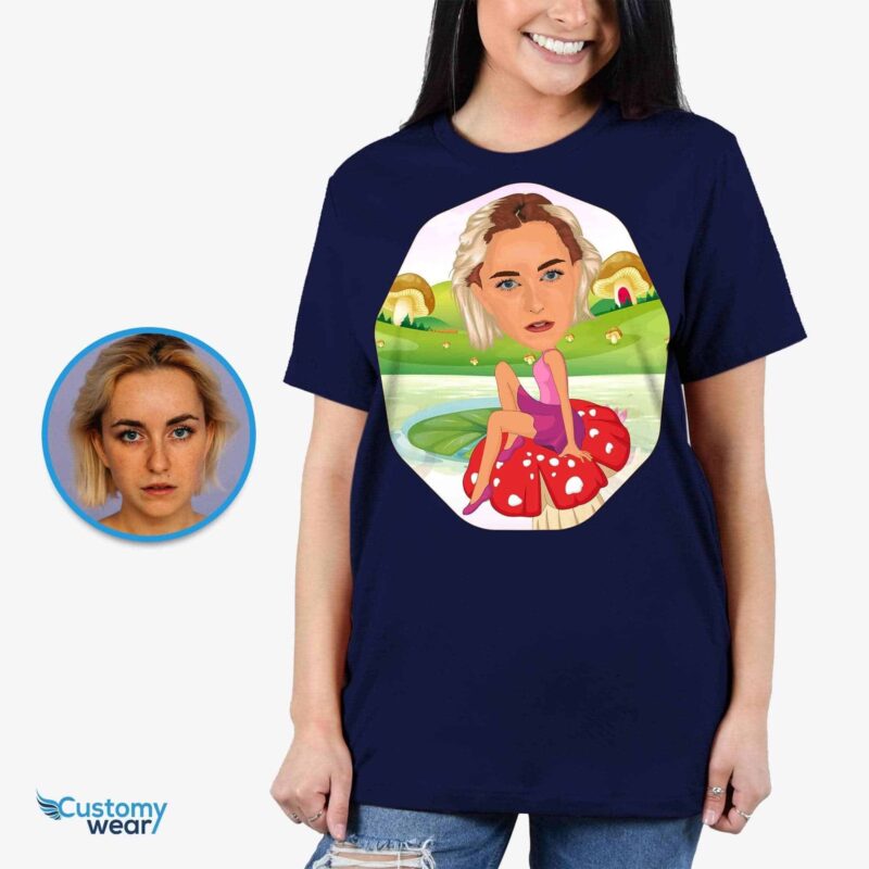 ???? Personalized Mushroom T-Shirt - Custom Photo Tee for Women-Customywear-Adult shirts - weergave 3