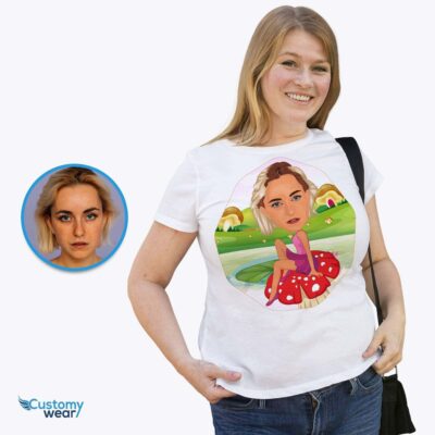 Personalized Mushroom T-Shirt – Custom Photo Tee for Women T-shirts for Women www.customywear.com 2