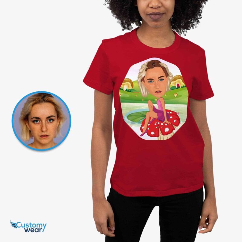 ???? Personalized Mushroom T-Shirt - Custom Photo Tee for Women-Customywear-Adult shirts - weergave 4