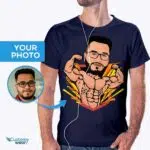 Aangepaste artistieke spier-T-shirt voor bodybuilders - Gepersonaliseerd gymnastiekshirt Bestsellers www.customywear.com 7