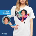 Maglietta da basket personalizzata | Regali per mamme amanti del basket per lei, ragazze e donne T-shirt da donna www.customywear.com 6