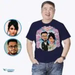 Custom Beach Wedding Couple Shirt | Just Married Caricature Gift special tees www.customywear.com 8