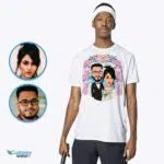 Custom Beach Wedding Couple Shirt | Just Married Caricature Gift special tees www.customywear.com 7
