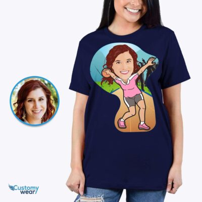 Custom Bowling Player T-Shirt – Transform Your Photo into Personalized Tee T-shirts for Women www.customywear.com 2