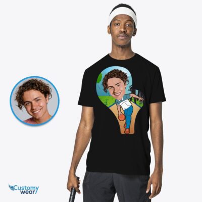 Transform Your Photo into a Custom Bowling Player T-Shirt – Personalized Unisex Tee T-shirts For Men www.customywear.com 2