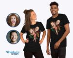 Camiseta de dança personalizada – Camiseta personalizada de casal de salsa moderna Camisetas para Casal www.customywear.com 9