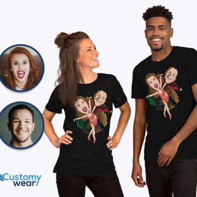 Custom Dance T-Shirt – Personalized Modern Salsa Couple Tee T-shirts for Couple www.customywear.com 2
