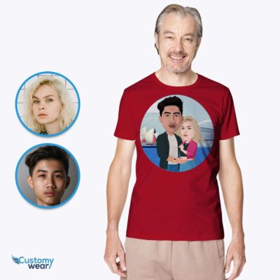 Custom Couple in Sydney Shirt – Personalized Sydney Opera House Tee T-shirts for Couple www.customywear.com 2