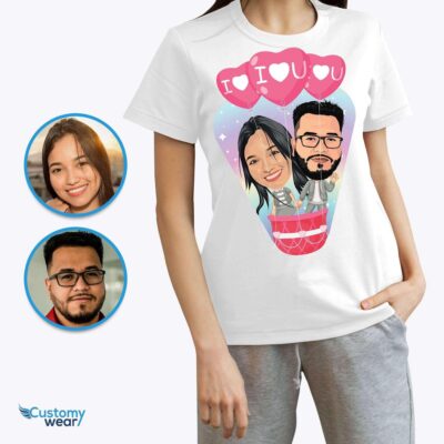 Custom Flying Together Couple Shirt – Personalized LGBTQ+ Honeymoon Tee T-shirts for Couple www.customywear.com 2