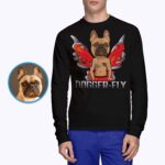 T-shirt personnalisé avec portrait d'animal de compagnie et ange Animal de compagnie www.customywear.com 10