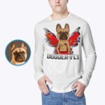 T-shirt personnalisé avec portrait d'animal de compagnie et ange Animal de compagnie www.customywear.com 9