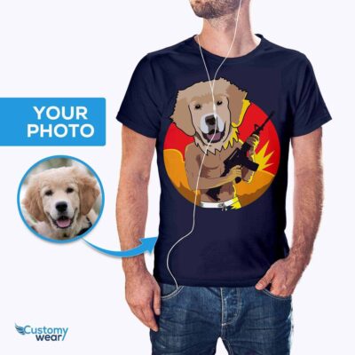 Custom Gangster Dog Tee – Personalized Pet Portrait Shirt Pet www.customywear.com 2