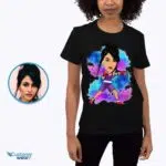 Personalized Boxing Player Caricature T-Shirt – Transform Your Photo into Custom Boxer Tee T-shirts for Women www.customywear.com 7