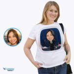 Personlig T-shirt för pilotporträtt – Förvandla ditt foto till anpassad flygtröja T-shirts för kvinnor www.customywear.com 10