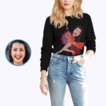 Personalisiertes Pole Dancer Portrait T-Shirt – Verwandeln Sie Ihr Foto in ein individuelles Tanz-T-Shirt Tanz www.customywear.com 7