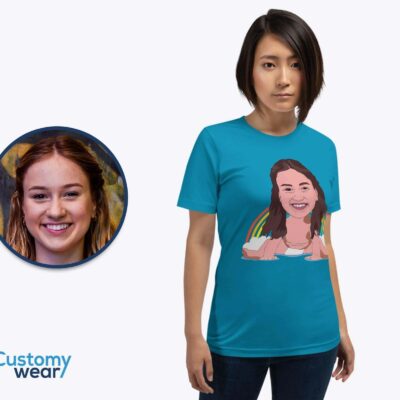 Custom Funny Baby T-Shirt | Hilarious Rainbow Photo Tee for Women and Girls T-shirts for Women www.customywear.com 2