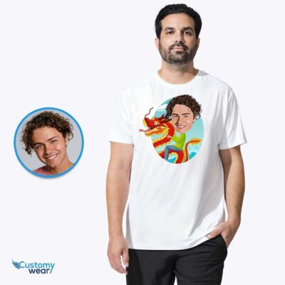 Custom Chinese Dragon Ride Shirt – Personalized Fantasy Tee T-shirts For Men www.customywear.com 2