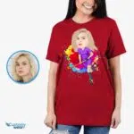 Camiseta personalizada com caricatura de jogador de hóquei – Crie sua camiseta de hóquei personalizada Camisetas para mulheres www.customywear.com 8