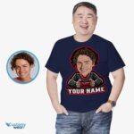Personalisiertes Gamer-Portrait-T-Shirt | Individuelles PC-Gamer-T-Shirt | Einzigartiges Gaming-Geschenk Männer www.customywear.com 8