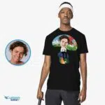 Isikupärastatud Mushroom Fantasy kohandatud T-särk – muutke oma fotot Mehed www.customywear.com 8