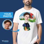 Isikupärastatud Mushroom Fantasy kohandatud T-särk – muutke oma fotot Mehed www.customywear.com 7