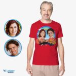 T-shirt personnalisé pour couple de musiciens – T-shirt personnalisé avec portrait de guitare T-shirts pour couple www.customywear.com 9