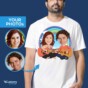 ???? Camiseta personalizada para casal com música - Camiseta personalizada com retrato de guitarra - Customywear - Camisetas para adultos