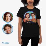 T-shirt personnalisé pour couple de musiciens – T-shirt personnalisé avec portrait de guitare T-shirts pour couple www.customywear.com 9